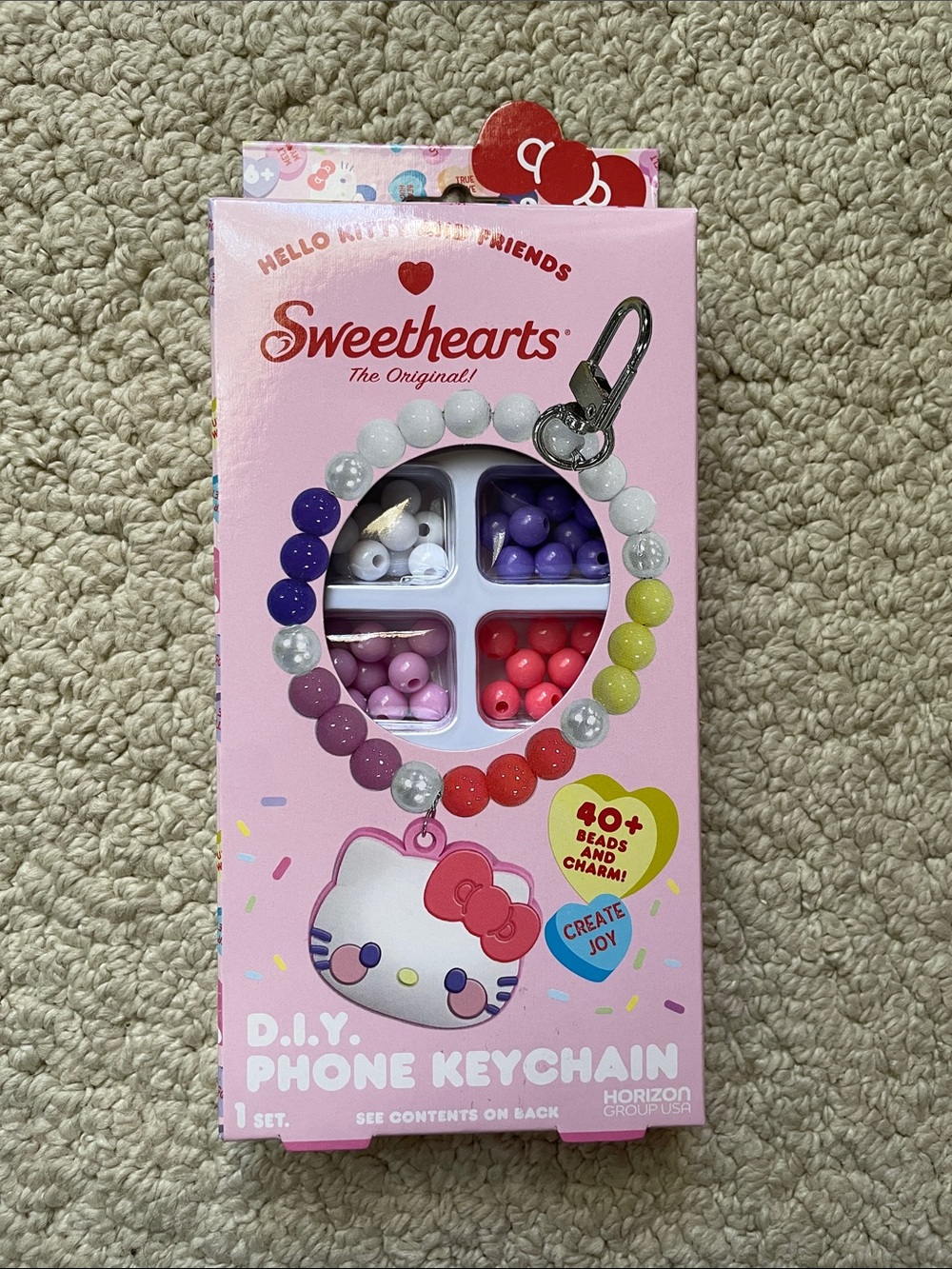 Hello Kitty Sweethearts DIY Phone Keychain